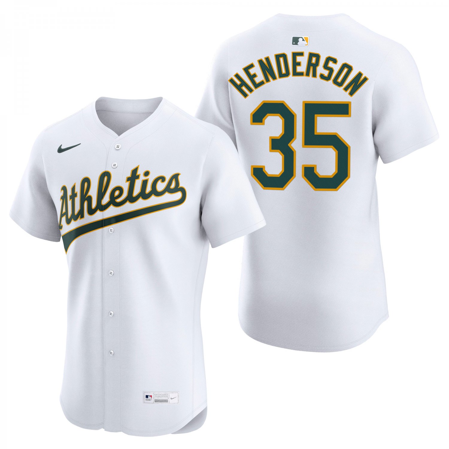 Athletics #35 Rickey Henderson White Men's & Youth Stitched Jersey