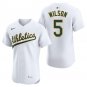 Athletics #5 Jacob Wilson White Men's & Youth Stitched Jersey