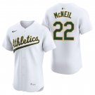 Athletics #22 Jeff McNeil White Men's & Youth Stitched Jersey