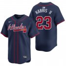 Atlanta Braves #23 Michael Harris Navy Men's & Youth Stitched Jersey