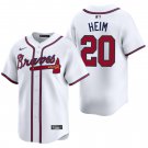 Atlanta Braves #20 Jonah Heim White Men's & Youth Stitched Jersey