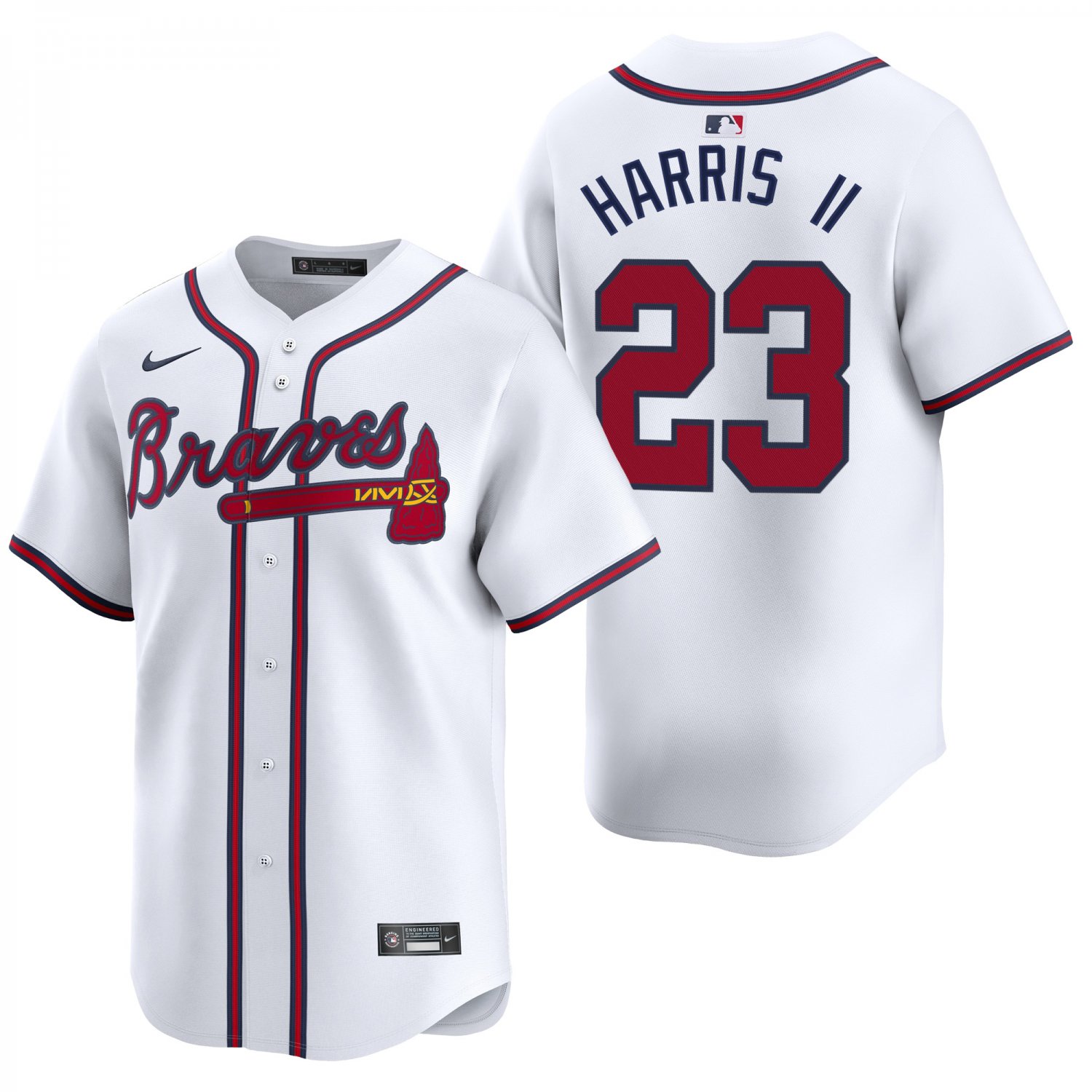Atlanta Braves #23 Michael Harris White Men's & Youth Stitched Jersey