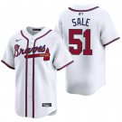 Atlanta Braves #51 Chris Sale White Men's & Youth Stitched Jersey