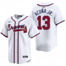 Atlanta Braves #13 Ronald Acuna Jr. White Men's & Youth Stitched Jersey