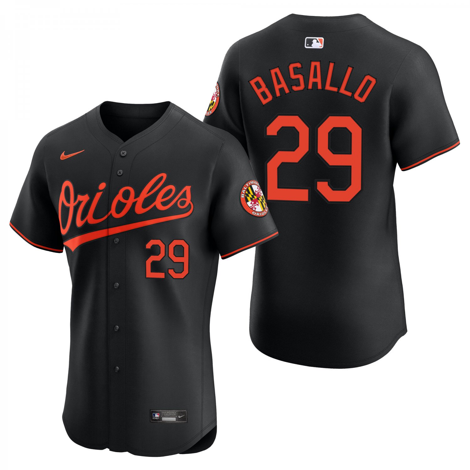 Baltimore Orioles #29 Samuel Basallo Black Men's & Youth Stitched Jersey