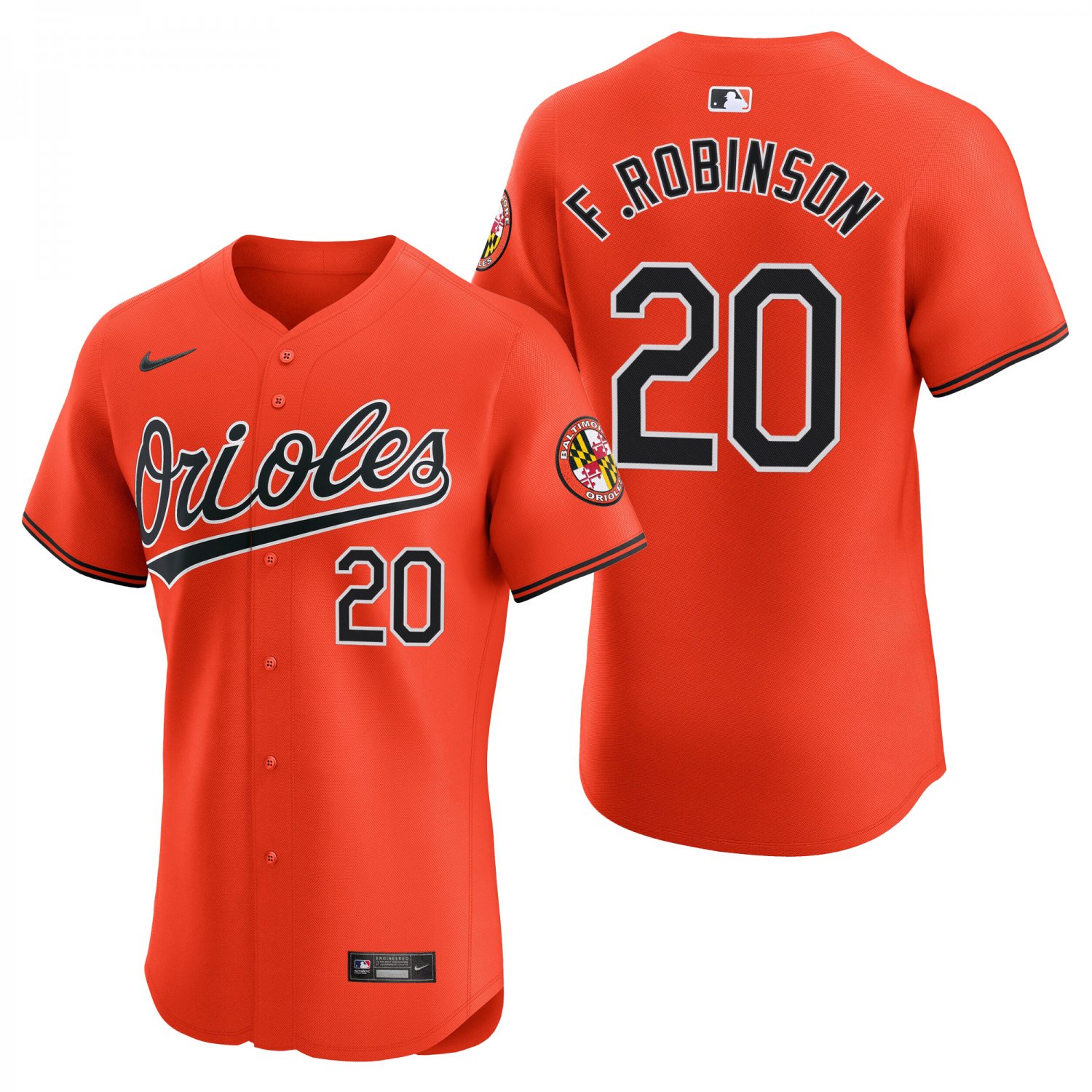 Baltimore Orioles #20 Frank Robinson Orange Men's & Youth Stitched Jersey