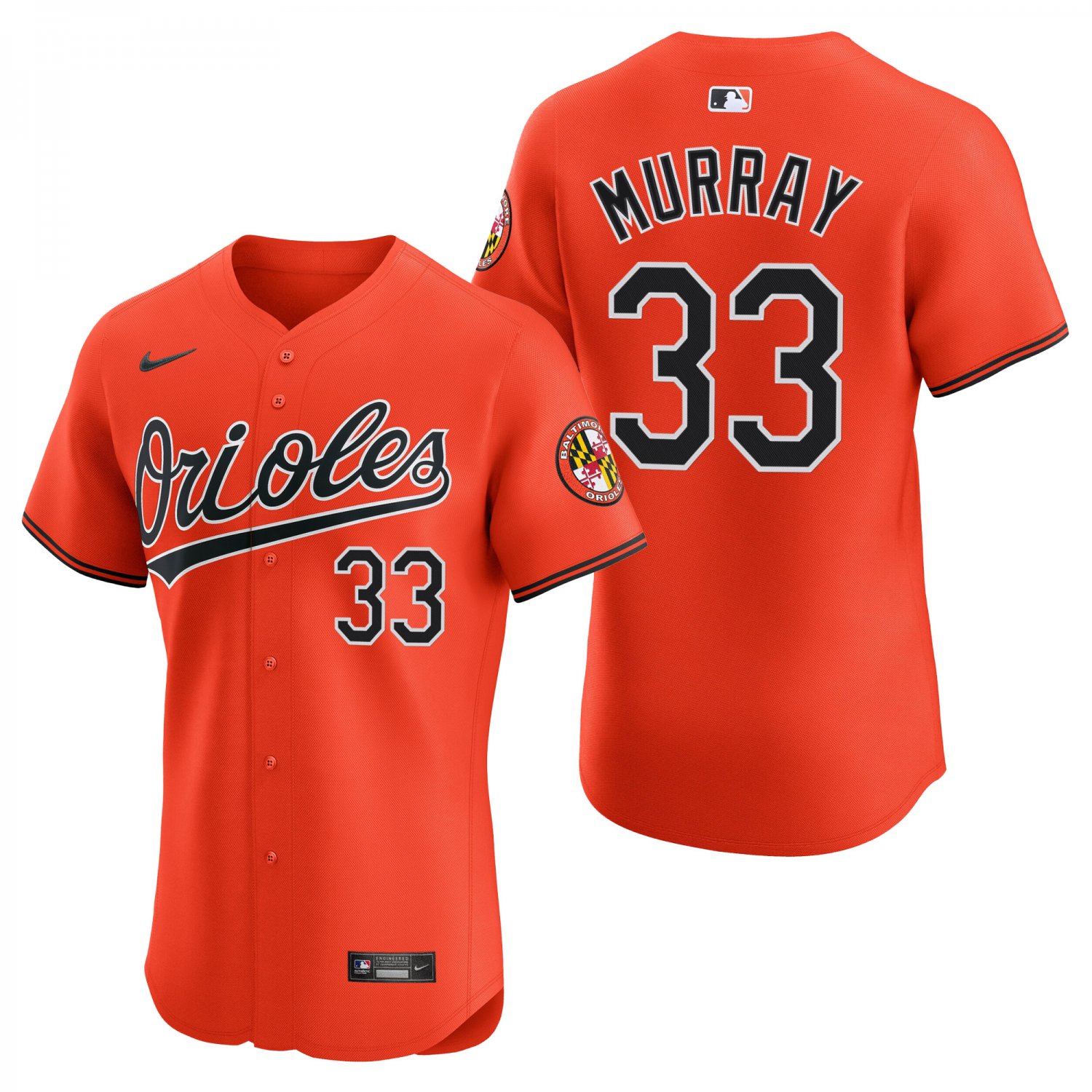 Baltimore Orioles #33 Eddie Murray Orange Men's & Youth Stitched Jersey