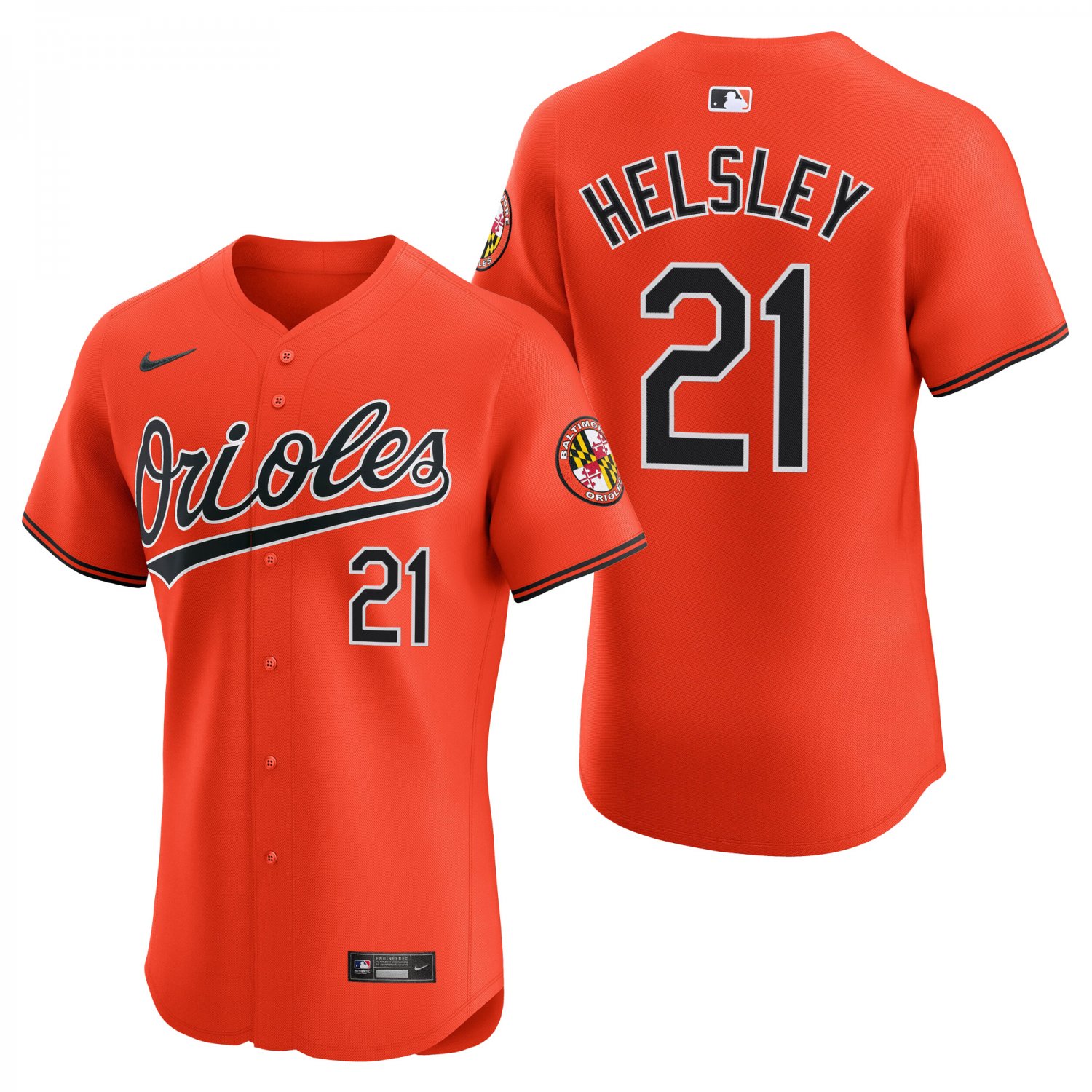 Baltimore Orioles #21 Ryan Helsley Orange Men's & Youth Stitched Jersey