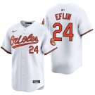 Baltimore Orioles #24 Zach Eflin White Men's & Youth Stitched Jersey