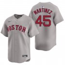 Boston Red Sox #45 Pedro Martinez Gray Men's & Youth Stitched Jersey