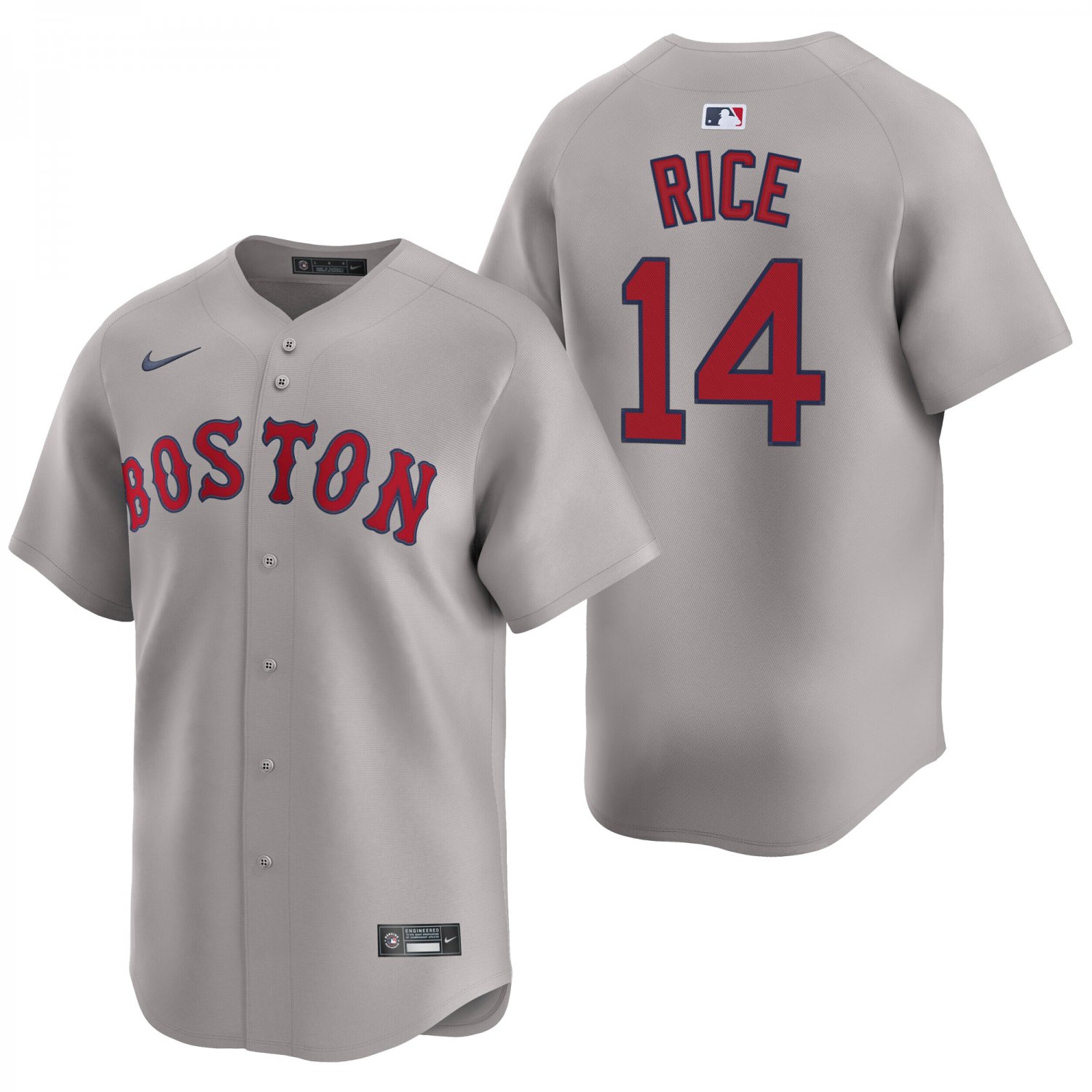 Boston Red Sox #14 Jim Rice Gray Men's & Youth Stitched Jersey