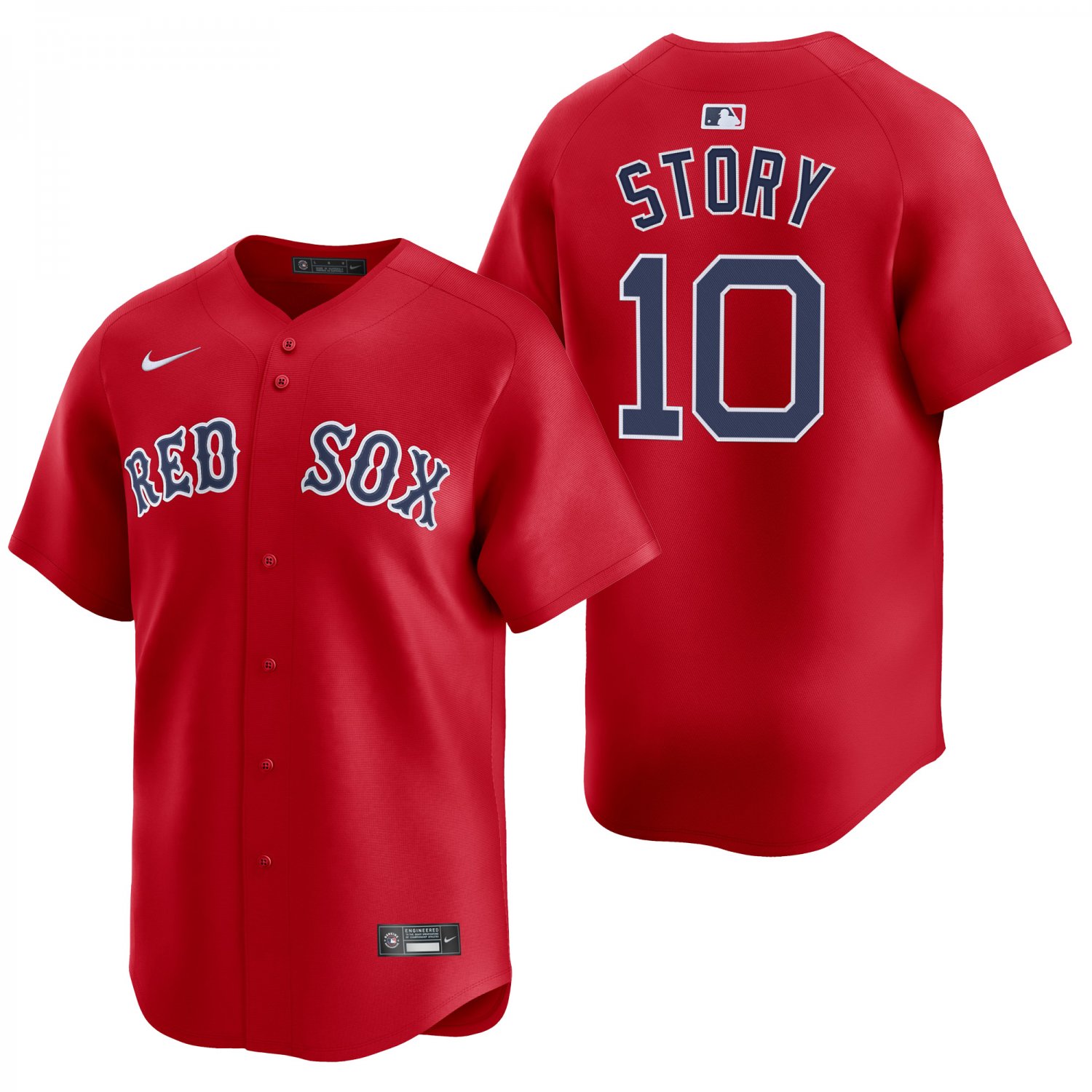 Boston Red Sox #10 Trevor Story Red Men's & Youth Stitched Jersey
