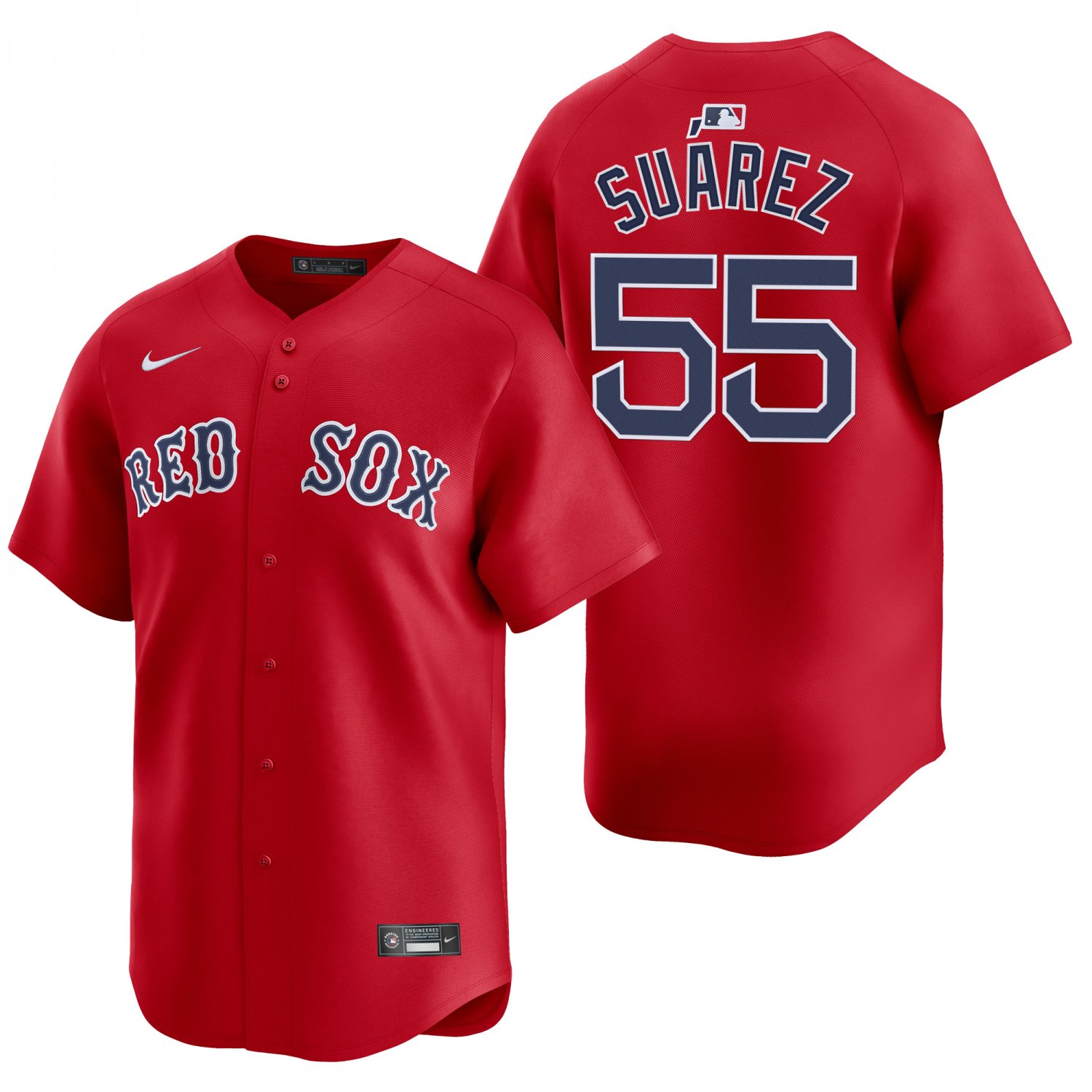 Boston Red Sox #55 Ranger Suarez Red Men's & Youth Stitched Jersey