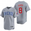 Chicago Cubs #8 Ian Happ Gray Men's & Youth Stitched Jersey
