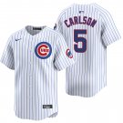 Chicago Cubs #5 Dylan Carlson White Men's & Youth Stitched Jersey