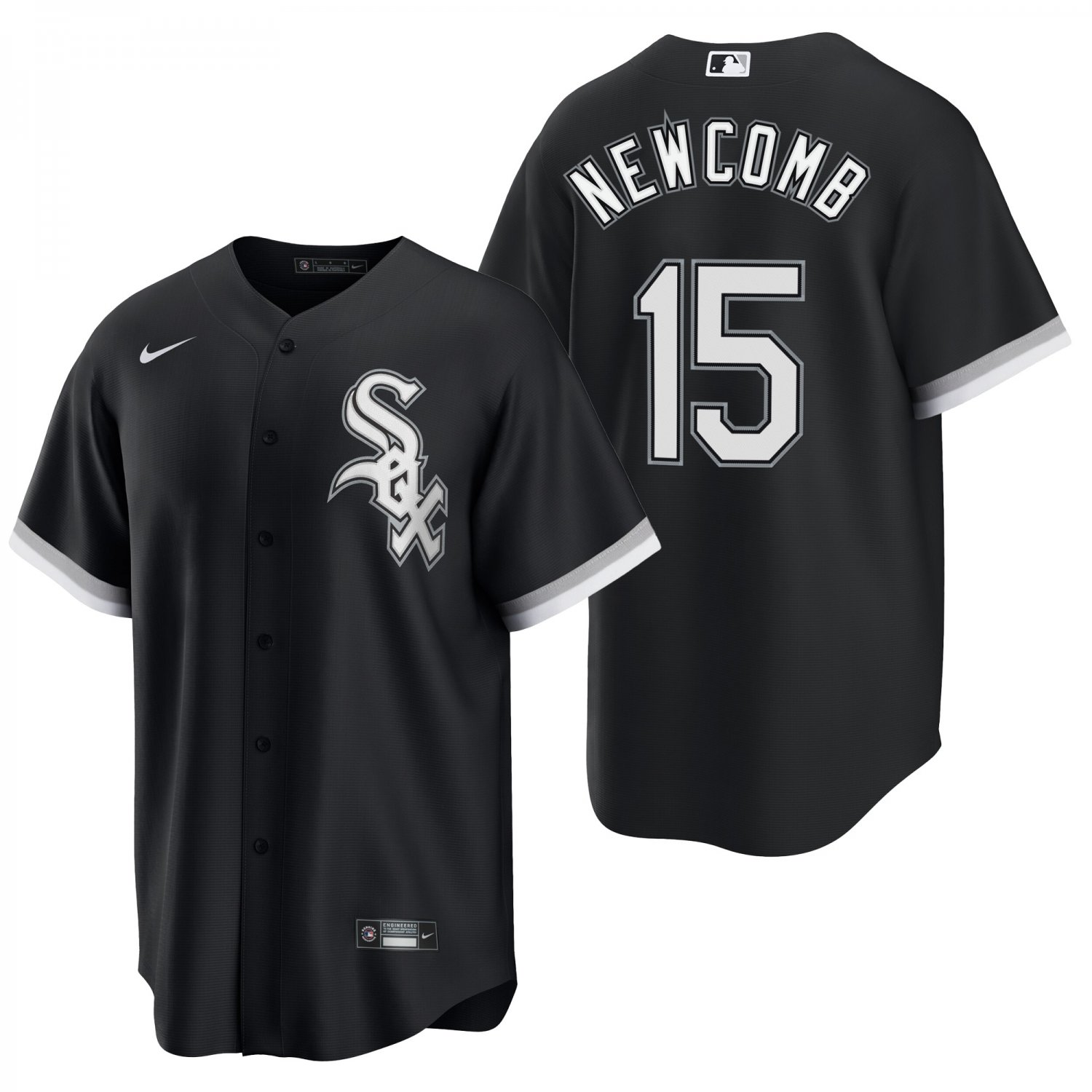 Chicago White Sox #15 Sean Newcomb Black Men's & Youth Stitched Jersey