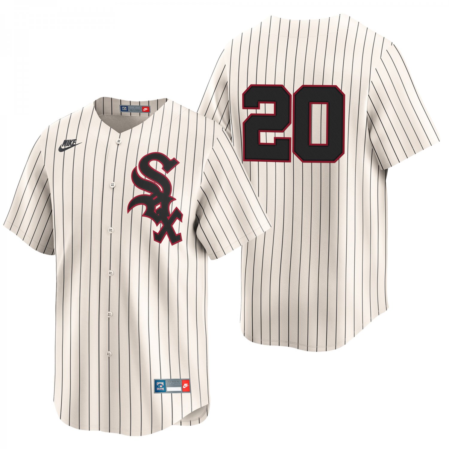 Chicago White Sox #20 Miguel Vargas Cream Men's & Youth Stitched Jersey
