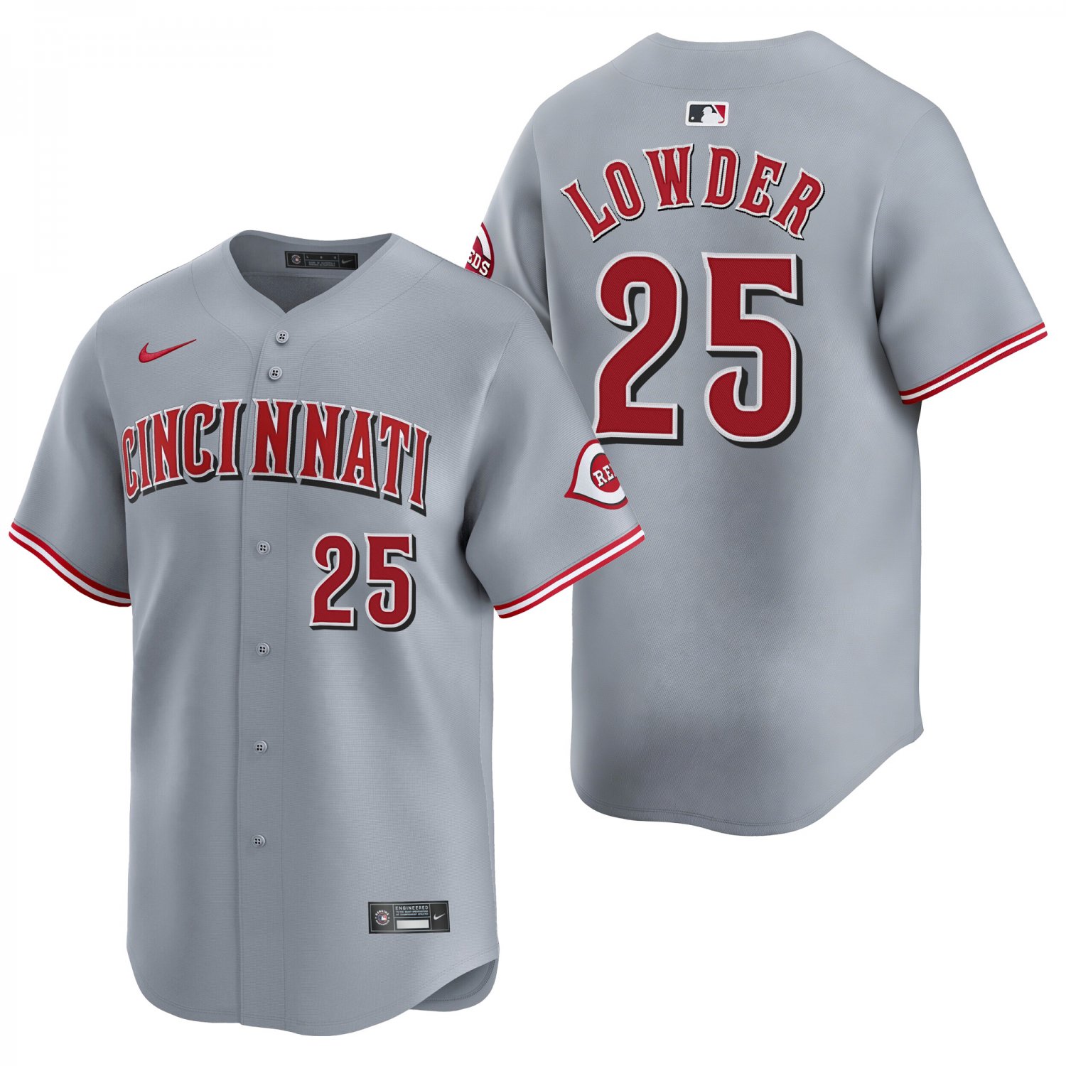 Cincinnati Reds #25 Rhett Lowder Gray Men's & Youth Stitched Jersey