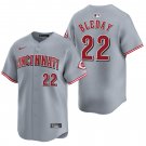 Cincinnati Reds #22 JJ Bleday Gray Men's & Youth Stitched Jersey