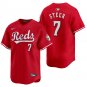 Cincinnati Reds #7 Spencer Steer Red Men's & Youth Stitched Jersey