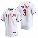 Cincinnati Reds #3 Ke'Bryan Hayes White Men's & Youth Stitched Jersey