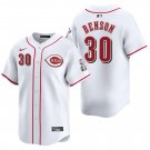 Cincinnati Reds #30 Will Benson White Men's & Youth Stitched Jersey