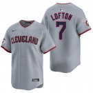 Cleveland Guardians #7 Kenny Lofton Gray Men's & Youth Stitched Jersey