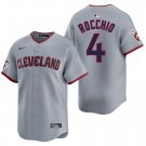 Cleveland Guardians #4 Brayan Rocchio Gray Men's & Youth Stitched Jersey