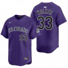 Colorado Rockies #33 Larry Walker Purple Men's & Youth Stitched Jersey