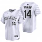 Colorado Rockies #14 Ezequiel Tovar White Men's & Youth Stitched Jersey