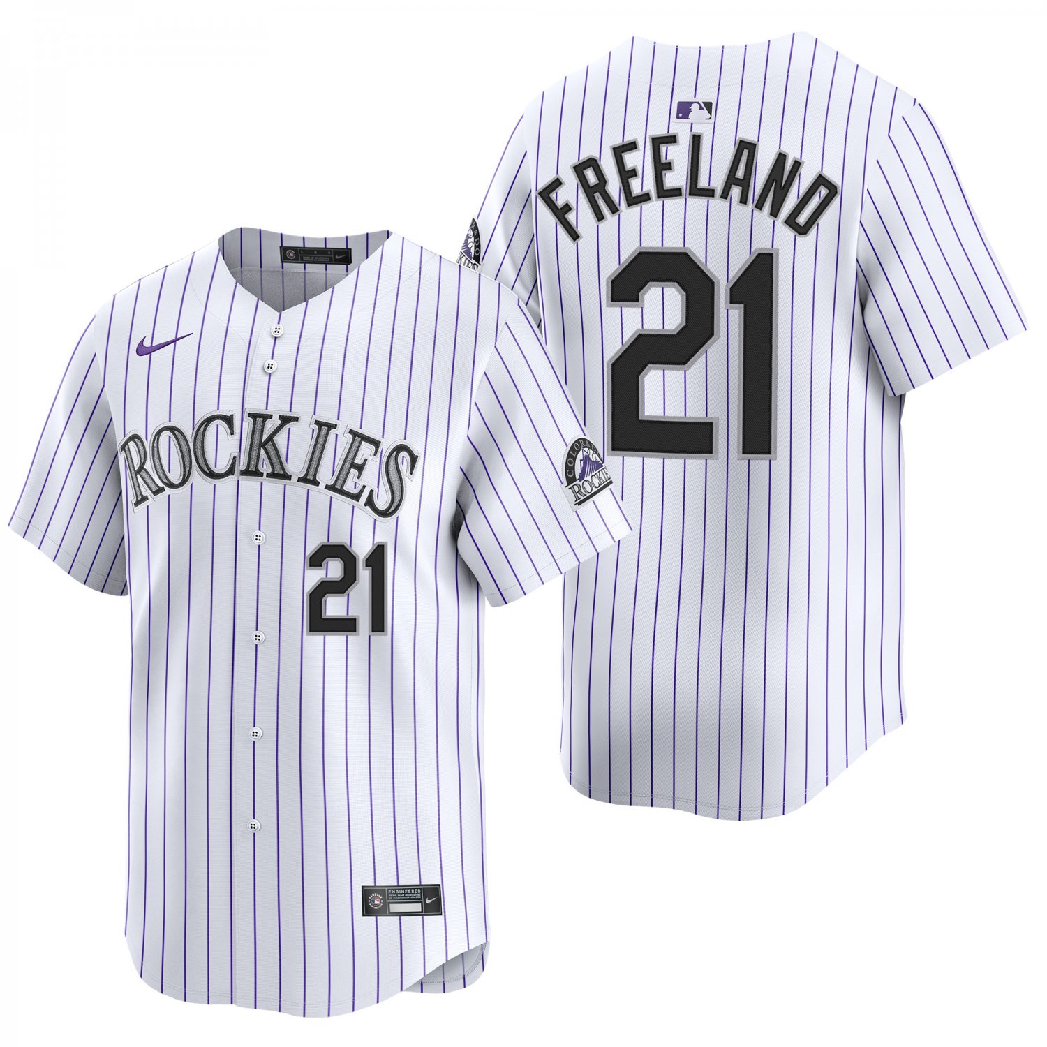 Colorado Rockies #21 Kyle Freeland White Men's & Youth Stitched Jersey