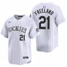 Colorado Rockies #21 Kyle Freeland White Men's & Youth Stitched Jersey