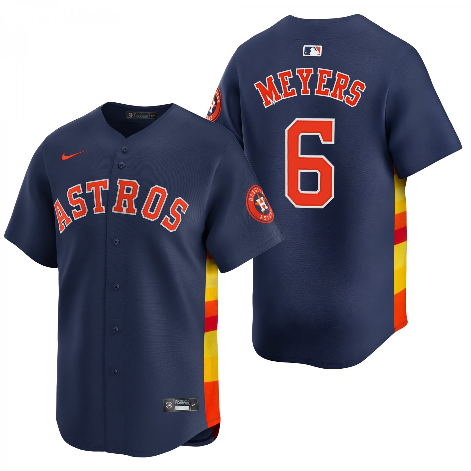 Houston Astros #6 Jake Meyers Navy Men's & Youth Stitched Jersey