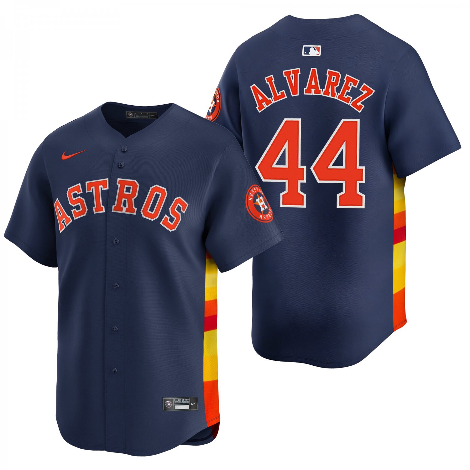 Houston Astros #44 Yordan Alvarez Navy Men's & Youth Stitched Jersey