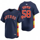 Houston Astros #58 Hunter Brown Navy Men's & Youth Stitched Jersey
