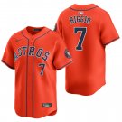 Houston Astros #7 Craig Biggio Orange Men's & Youth Stitched Jersey