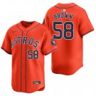 Houston Astros #58 Hunter Brown Orange Men's & Youth Stitched Jersey