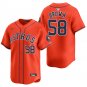 Houston Astros #58 Hunter Brown Orange Men's & Youth Stitched Jersey