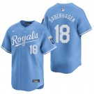 Kansas City Royals #18 Bret Saberhagen Light Blue Men's & Youth Stitched Jersey
