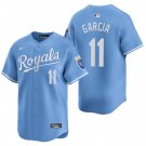 Kansas City Royals #11 Maikel Garcia Light Blue Men's & Youth Stitched Jersey