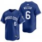 Kansas City Royals #6 Willie Wilson Royal Blue Men's & Youth Stitched Jersey