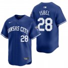 Kansas City Royals #28 Kyle Isbel Royal Blue Men's & Youth Stitched Jersey