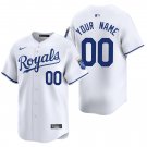 Kansas City Royals #00 Custom Name And Number White Men's & Youth Stitched Jersey