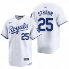 Kansas City Royals #25 Matt Strahm White Men's & Youth Stitched Jersey