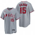 Los Angeles Angels #15 Tim Salmon Gray Men's & Youth Stitched Jersey