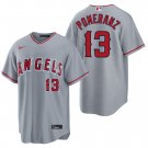Los Angeles Angels #13 Drew Pomeranz Gray Men's & Youth Stitched Jersey