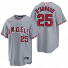 Los Angeles Angels #25 Travis d'Arnaud Gray Men's & Youth Stitched Jersey