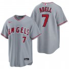 Los Angeles Angels #7 Jo Adell Gray Men's & Youth Stitched Jersey