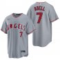 Los Angeles Angels #7 Jo Adell Gray Men's & Youth Stitched Jersey