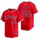 Los Angeles Angels #30 Nolan Ryan Red Men's & Youth Stitched Jersey